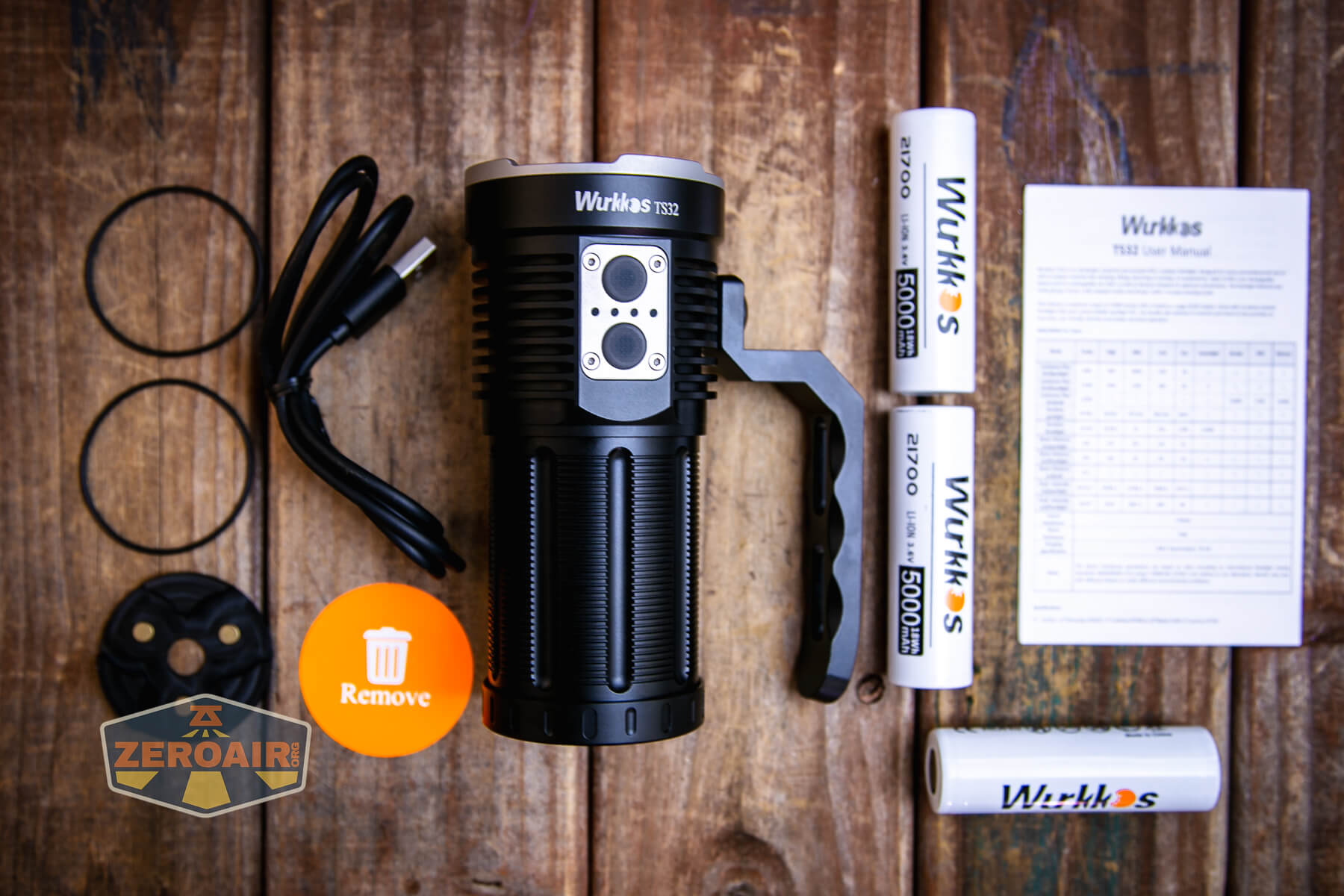Wurkkos TS21 flashlight what's included
