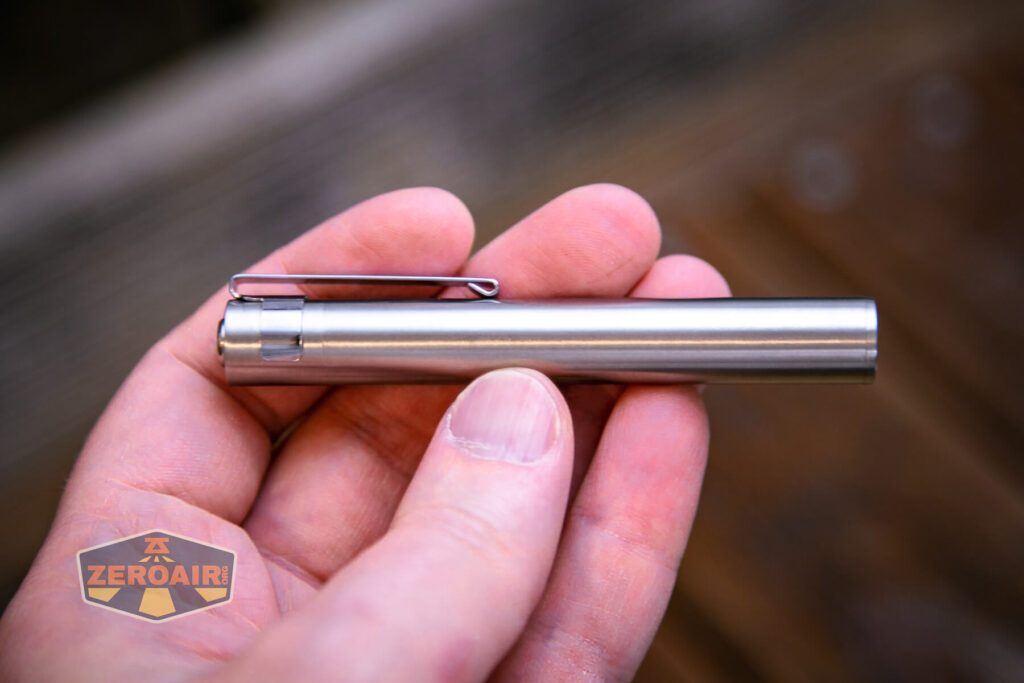 KillzoneFlashlights.com BLF-348 Nichia 519a flashlight in hand