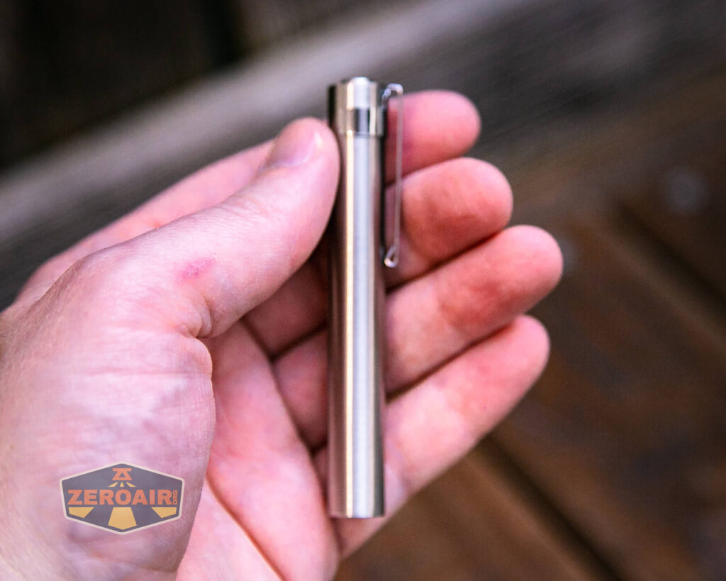 KillzoneFlashlights.com BLF-348 Nichia 519a flashlight in hand