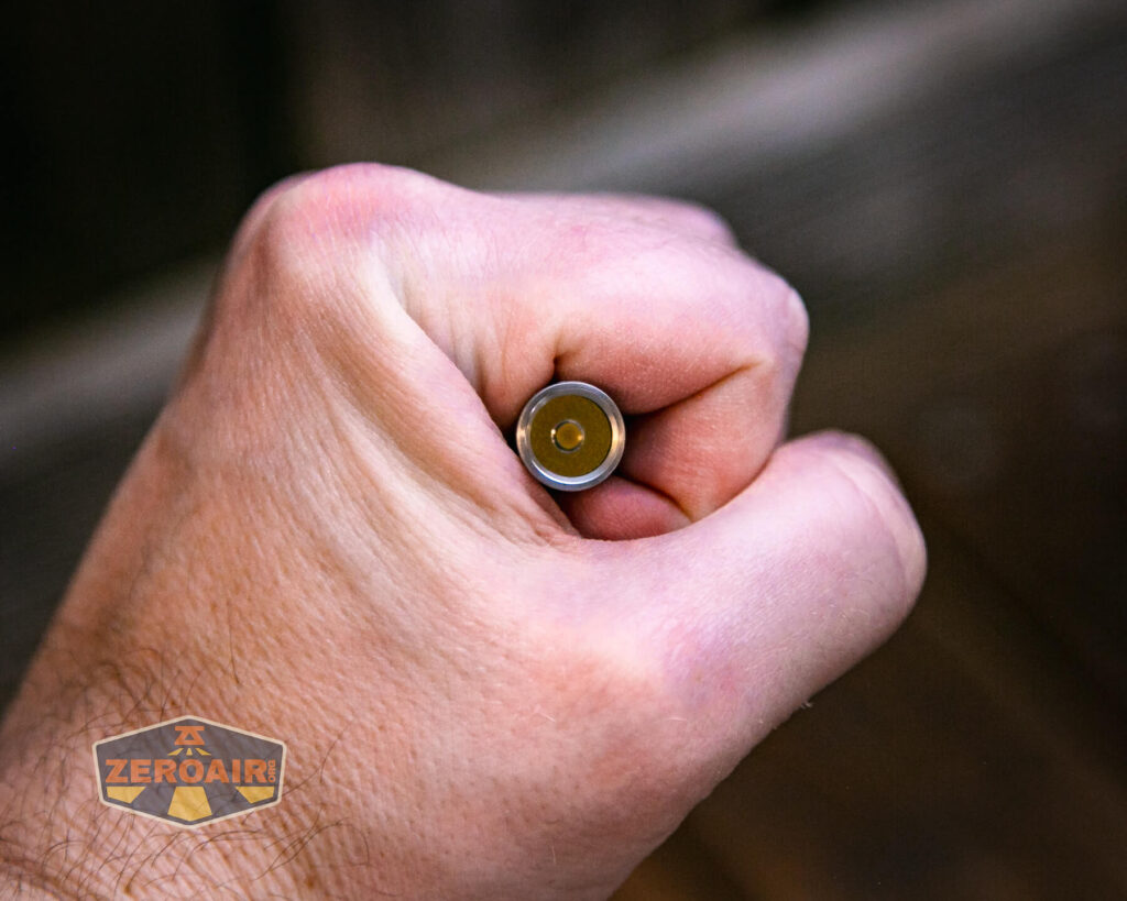 KillzoneFlashlights.com BLF-348 Nichia 519a flashlight in hand