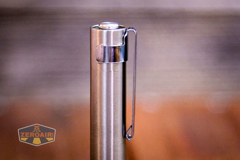 KillzoneFlashlights.com BLF-348 Nichia 519a flashlight pocket clip wrong spot and marks on body