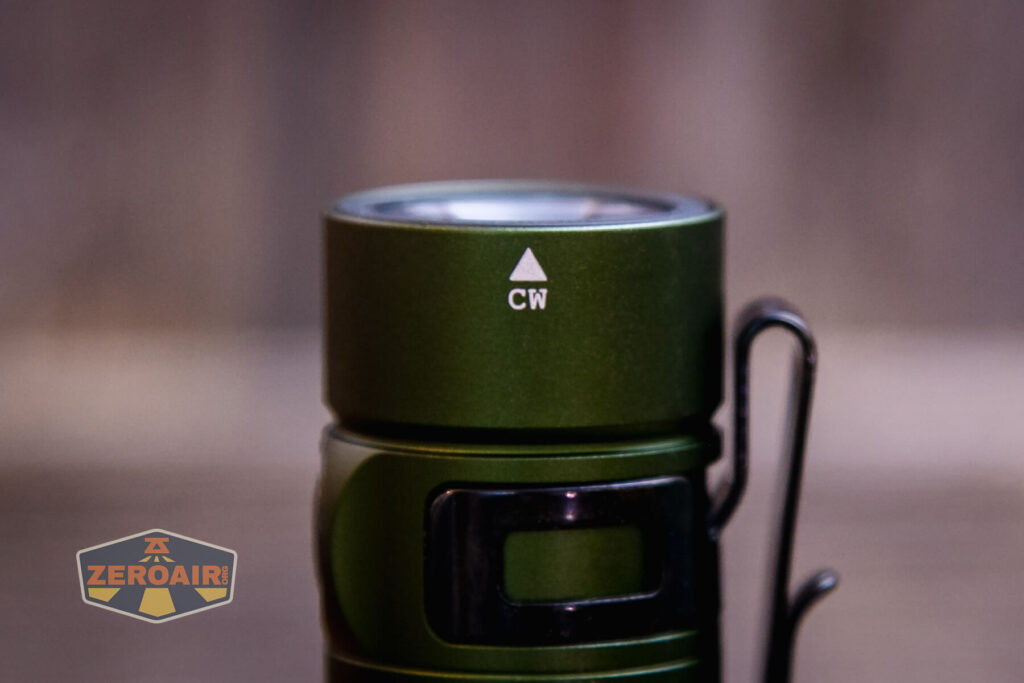 Olight Baton 3 Pro Max flashlight CW indicator