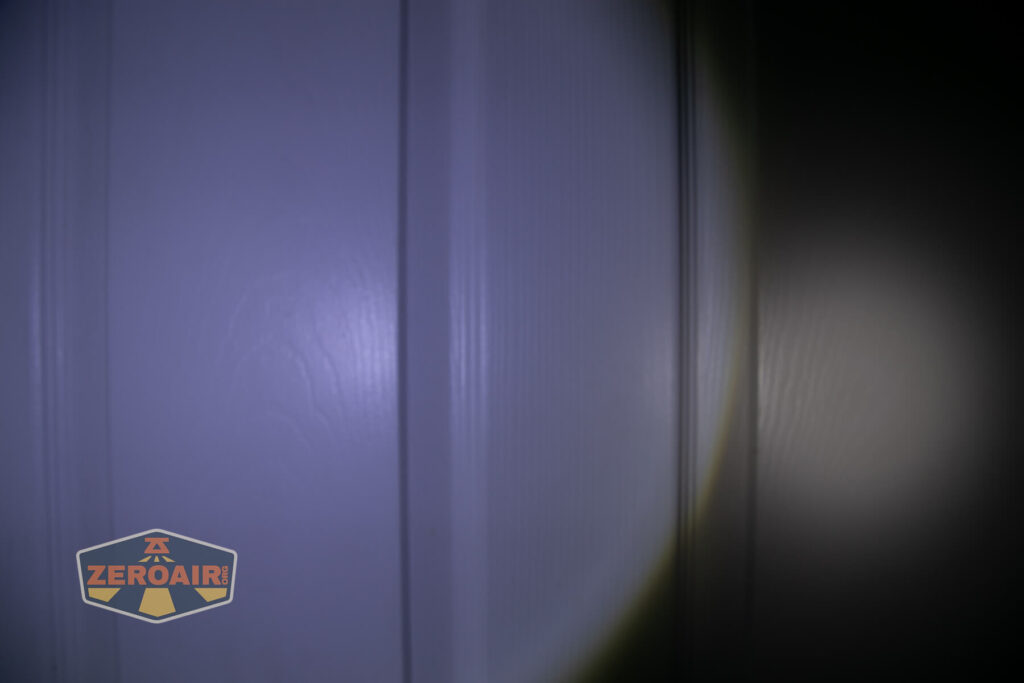 beamshots on door compared to nichia 219b