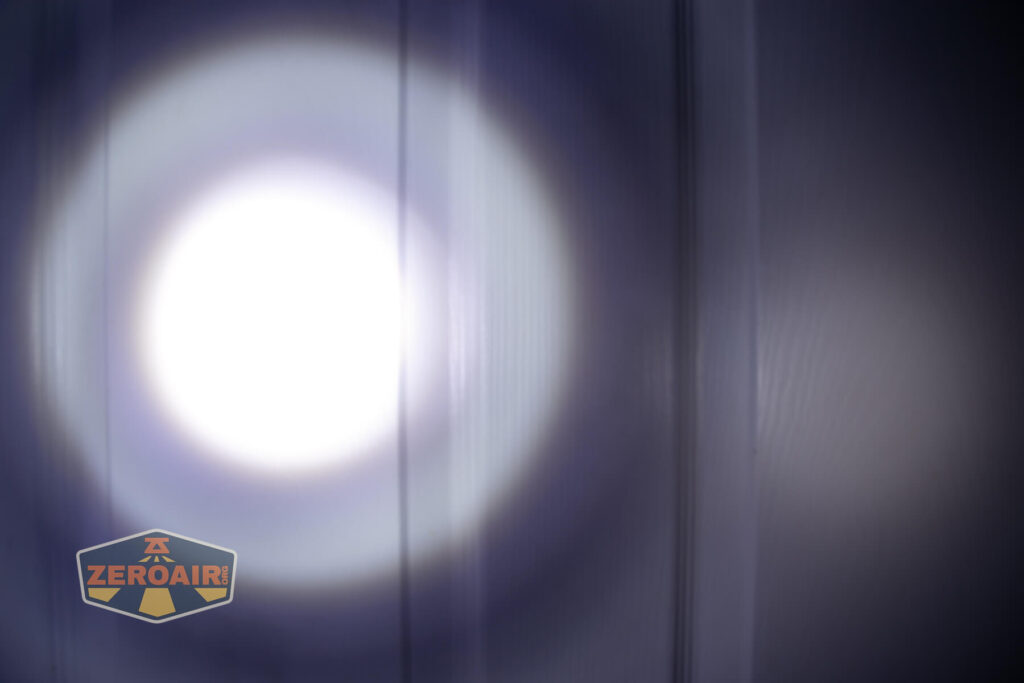 beamshots on door compared to nichia 219b