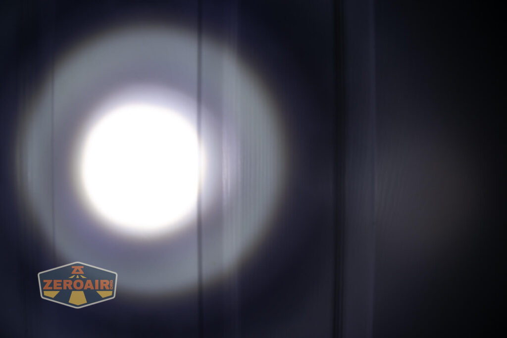 beamshots on door compared to nichia 219b