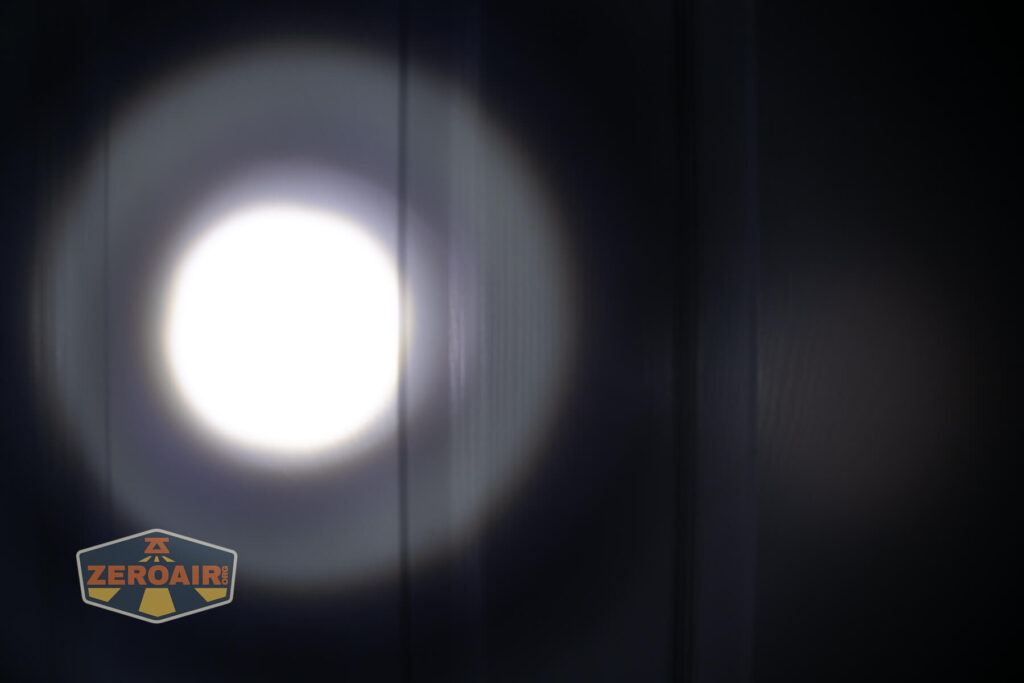 beamshots on door compared to nichia 219b
