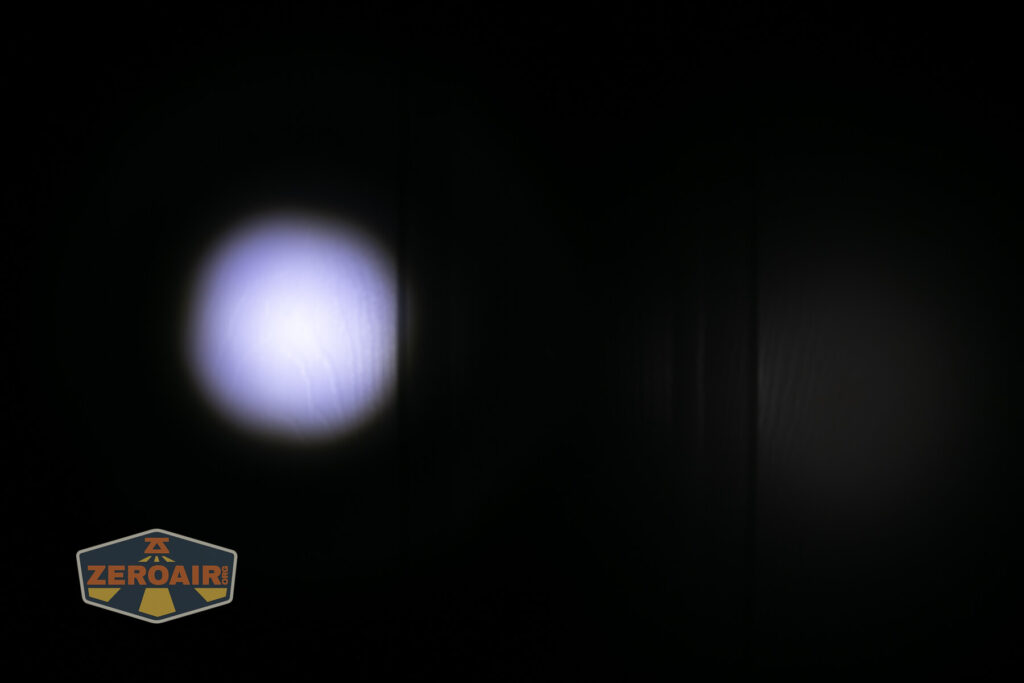 beamshots on door compared to nichia 219b