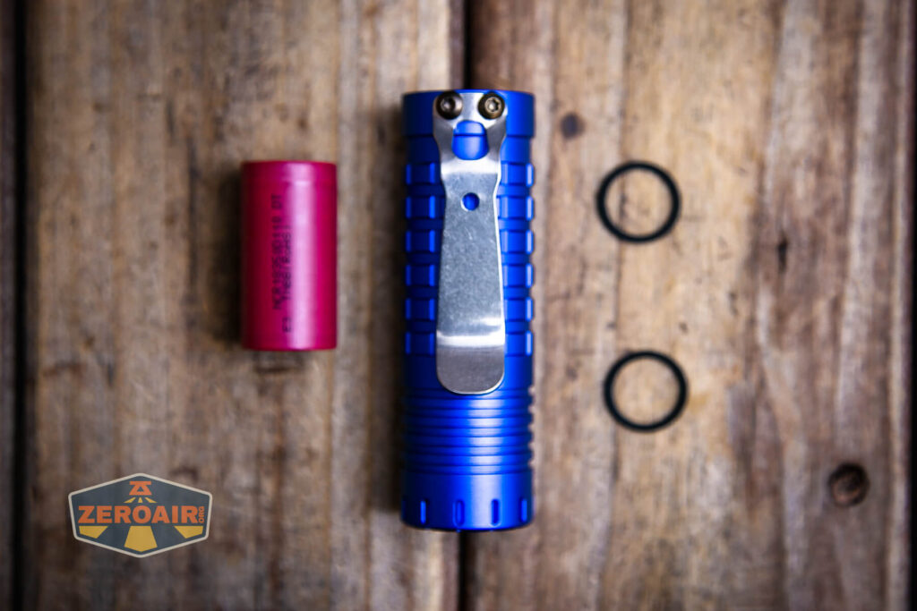 ReyLight Dawn Aluminum 18350 flashlight what's included