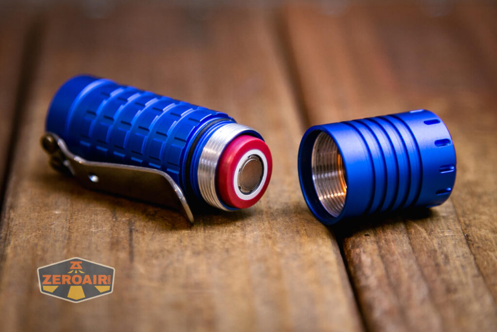 ReyLight Dawn Aluminum 18350 flashlight with included 18350 installed