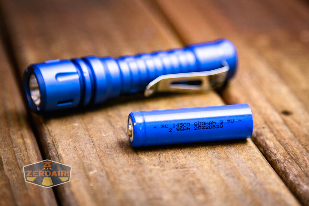 ReyLight LANapple aluminum flashlight with included 14500 cell