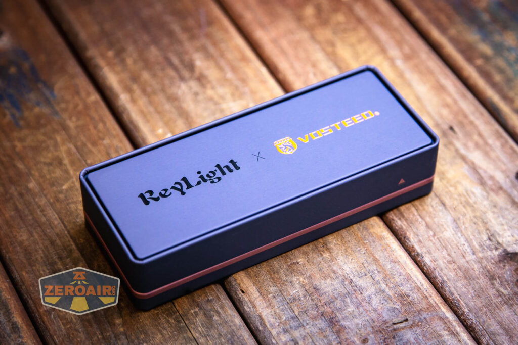 Vosteed x ReyLight Rook flashlight metal box