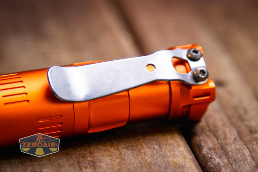 Vosteed x ReyLight Rook flashlight pocket clip