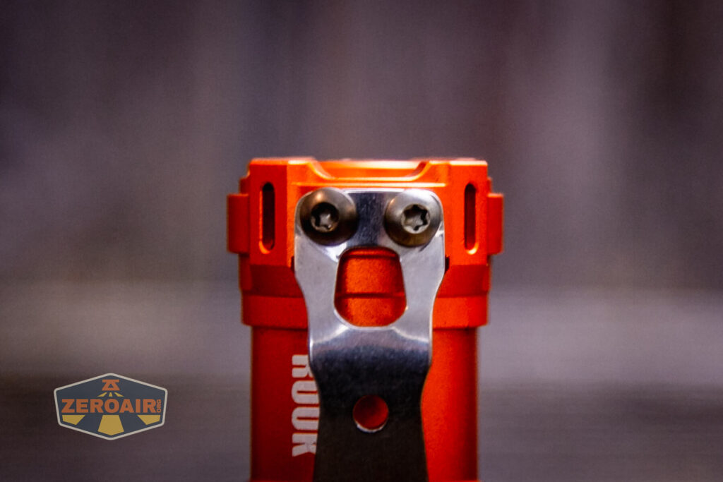 Vosteed x ReyLight Rook flashlight pocket clip screws