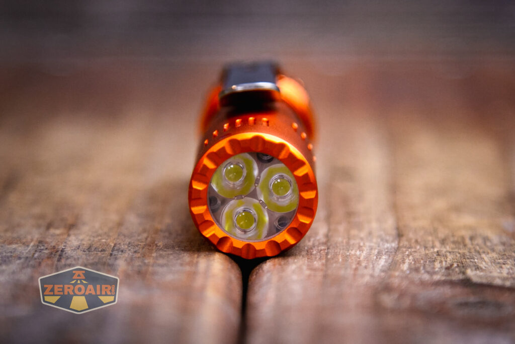 Vosteed x ReyLight Rook flashlight emitters and tir