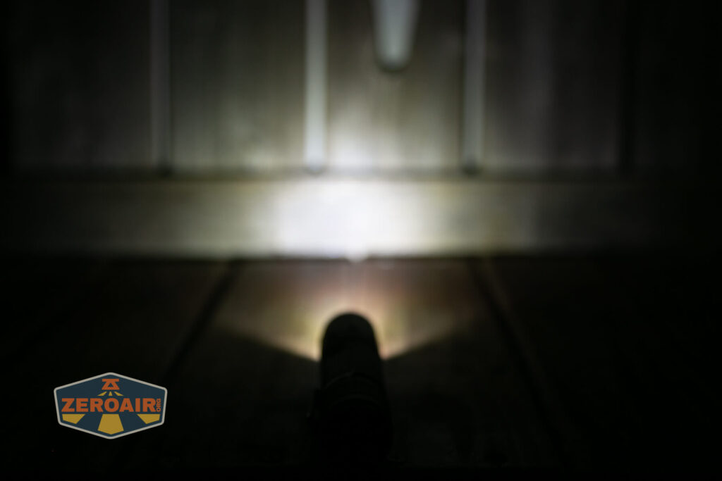 Nextorch E52C 21700 Rechargeable High Performance Flashlight emitter on