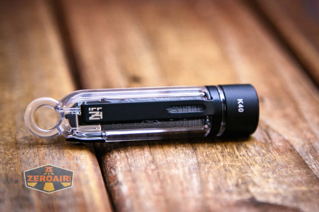 Nextorch K40 keychain flashlight pocket clip