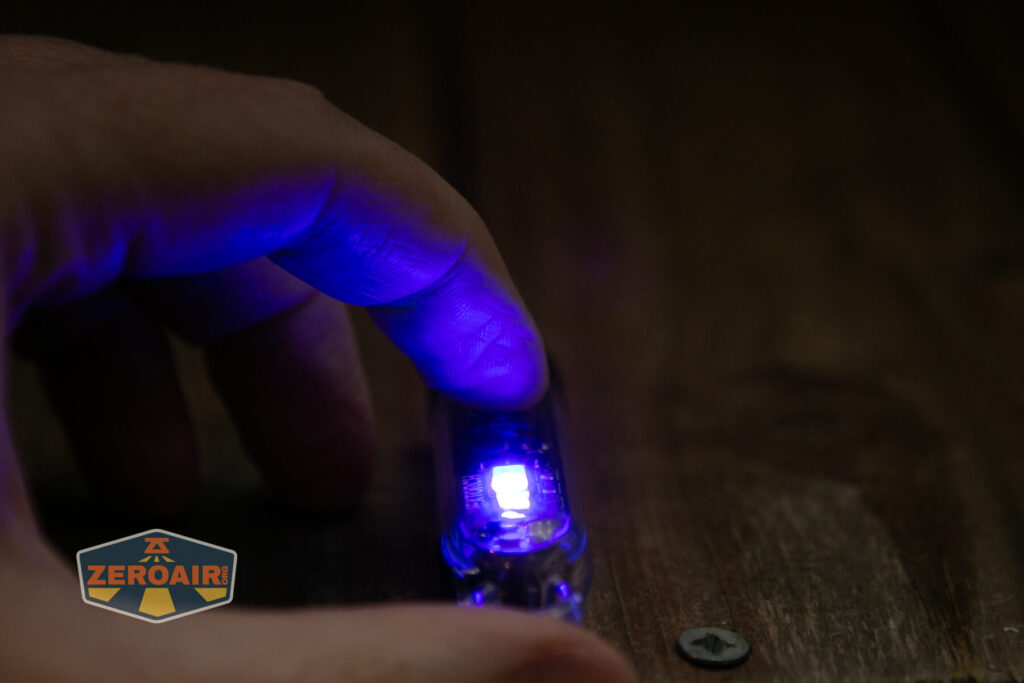 Nextorch K40 keychain flashlight side emitters