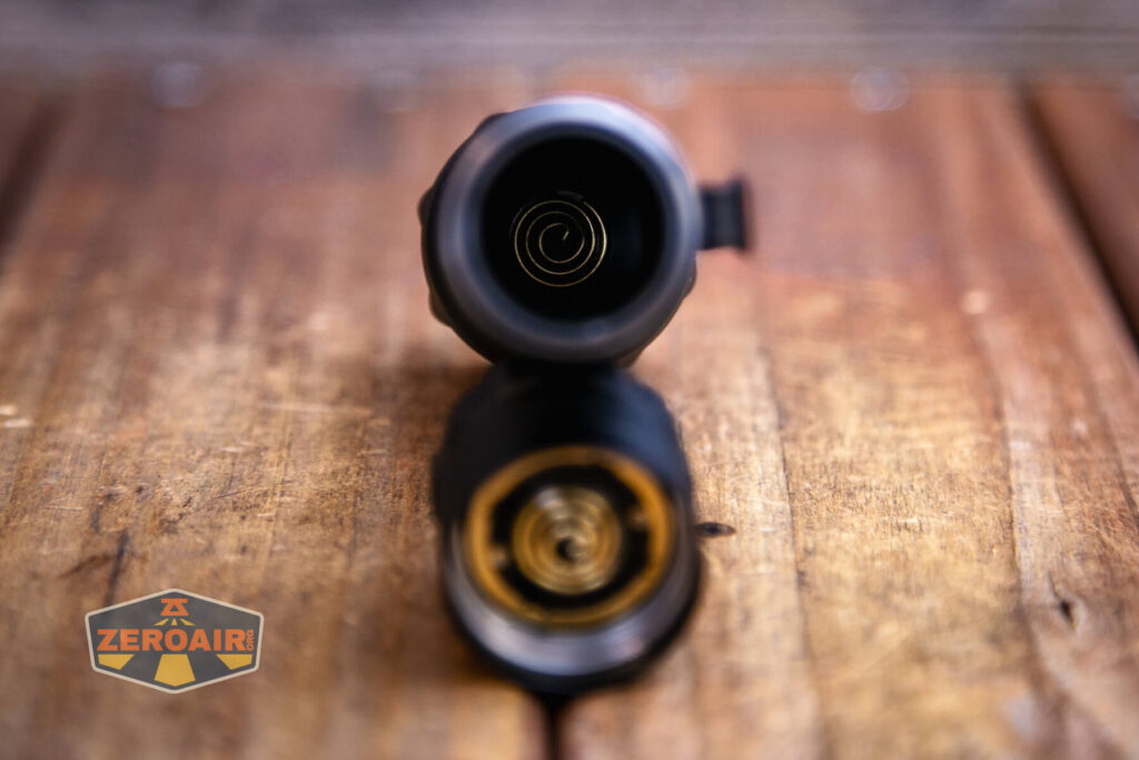 Nextorch TA30C Max One-step Strobe Tactical flashlight spring in head