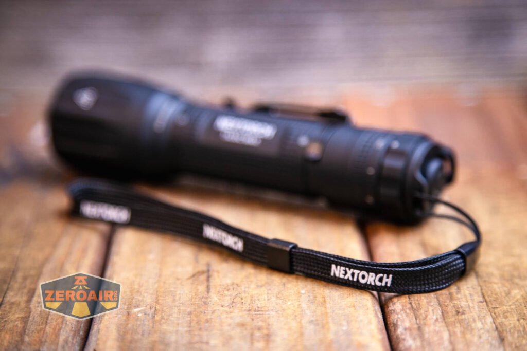 Nextorch TA30C Max One-step Strobe Tactical flashlight lanyard 