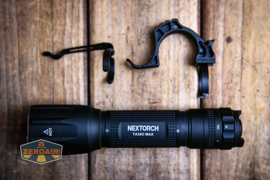 Nextorch TA30C Max One-step Strobe Tactical flashlight with fr-2
