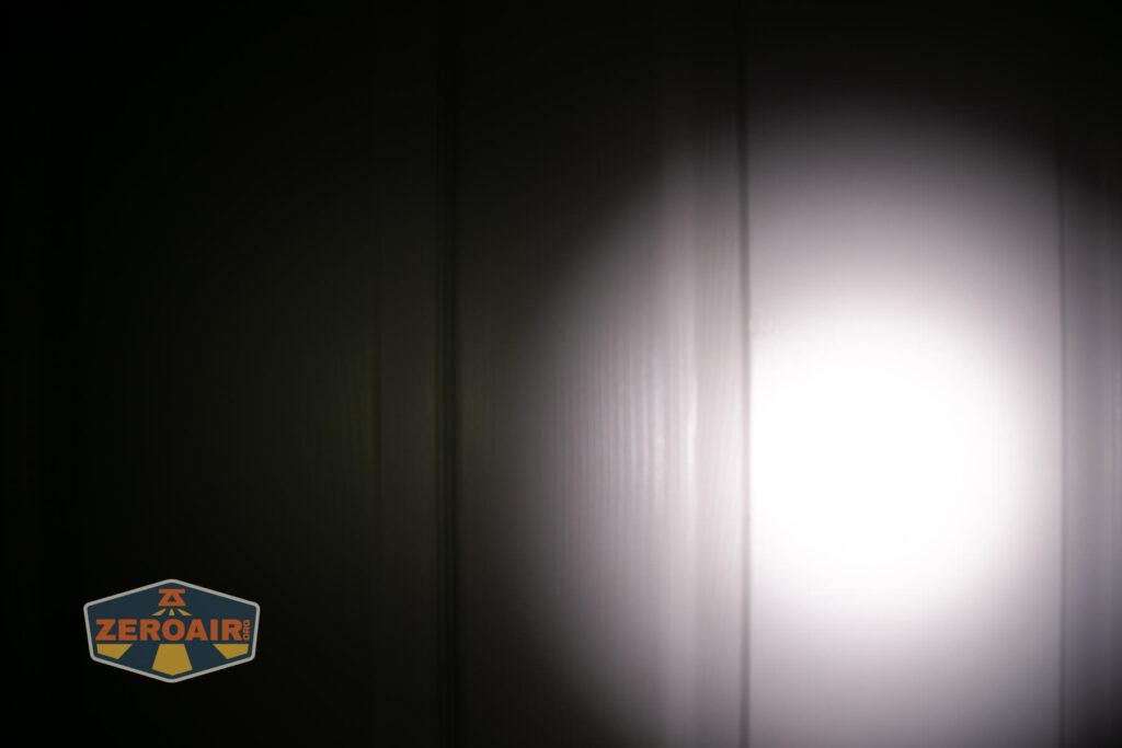 beamshots on door compared to nichia 219b