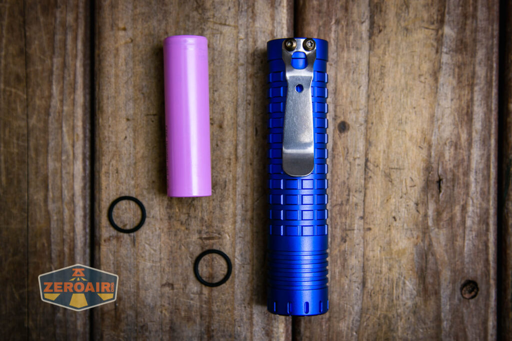 ReyLight Dawn Aluminum 18650 Flashlight what's included