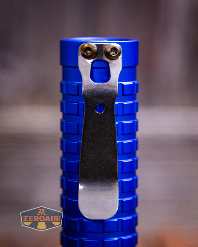 ReyLight Dawn Aluminum 18650 Flashlight pocket clip