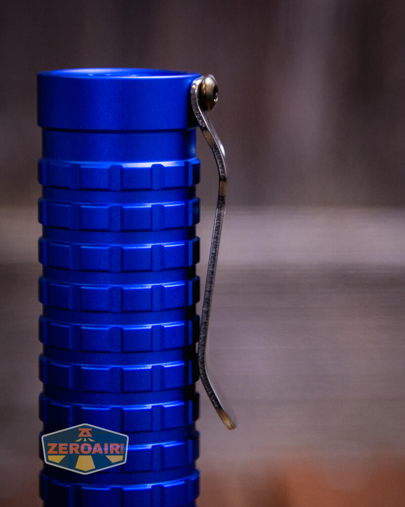 ReyLight Dawn Aluminum 18650 Flashlight pocket clip