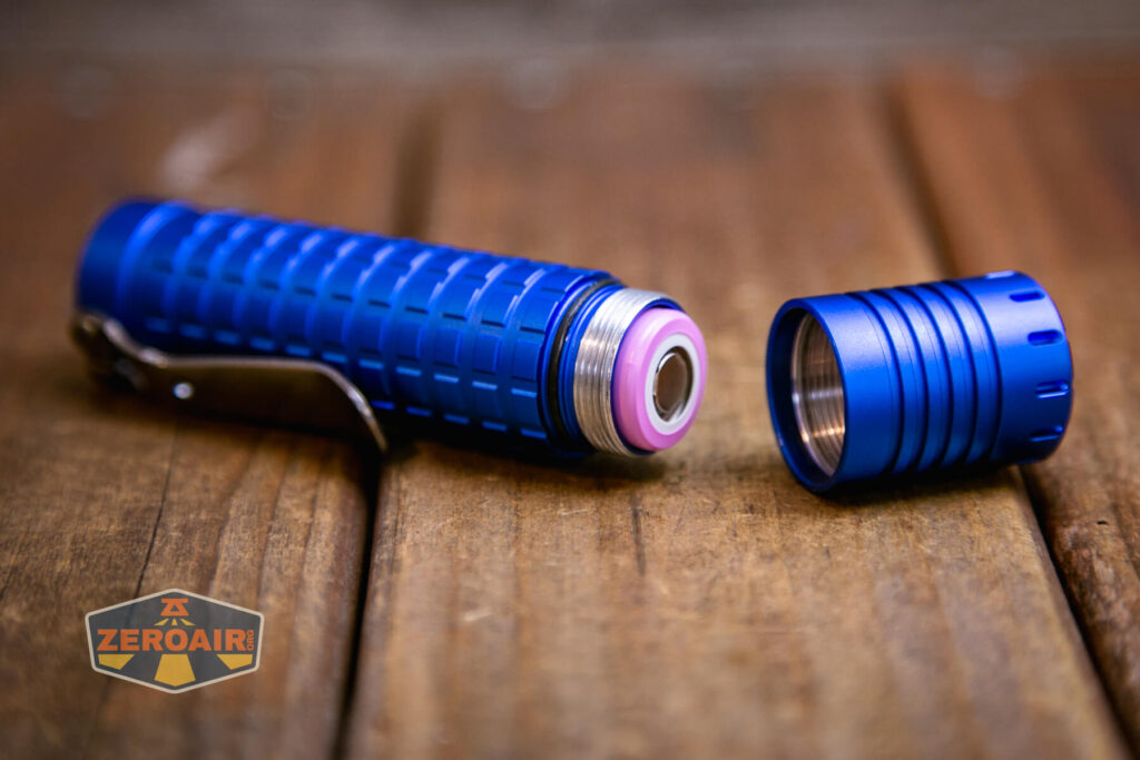 ReyLight Dawn Aluminum 18650 Flashlight with included samsung 30q 18650 cell installed