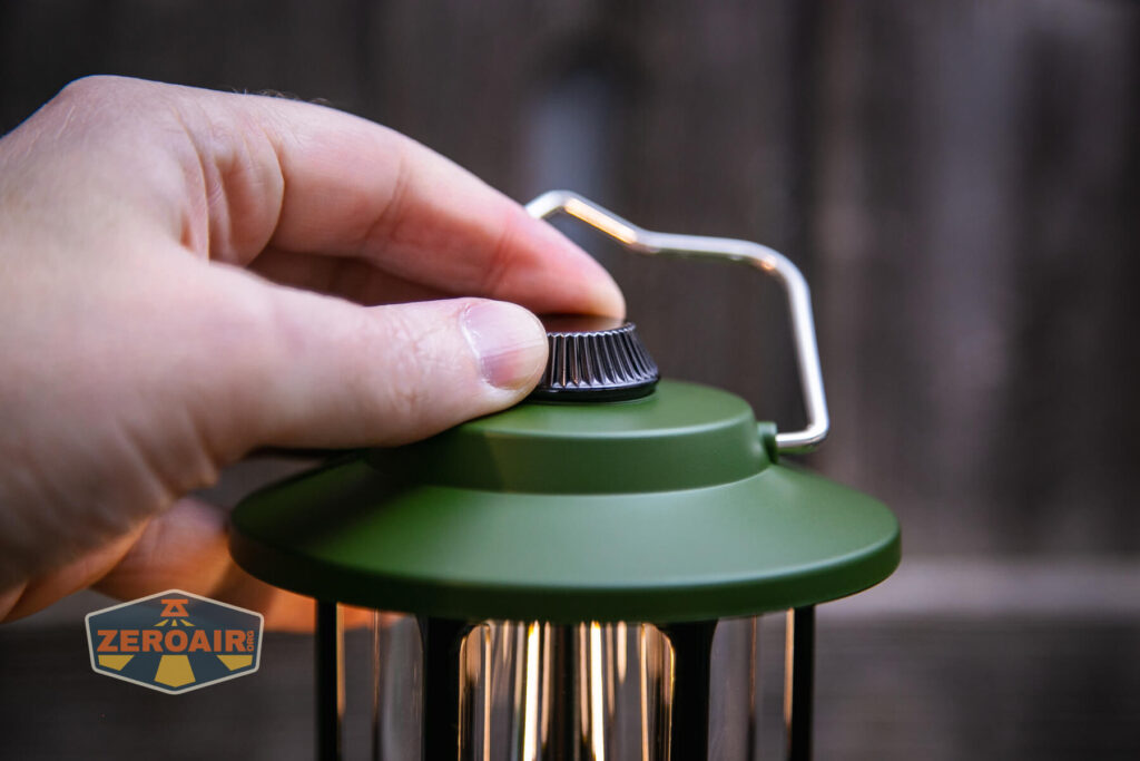 Superfire T35 rechargeable camping lantern rotary dial