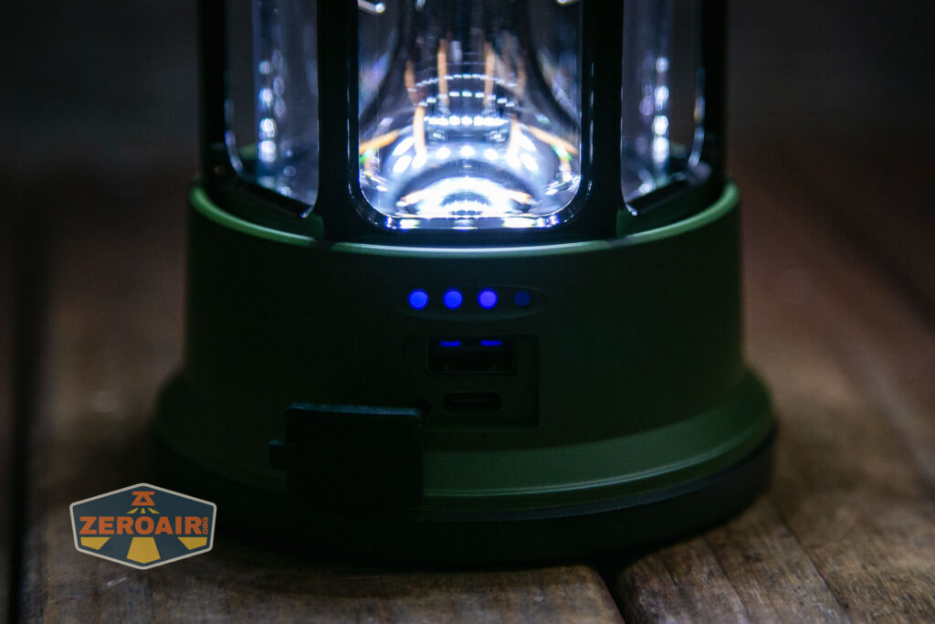 Superfire T35 rechargeable camping lantern cool white on