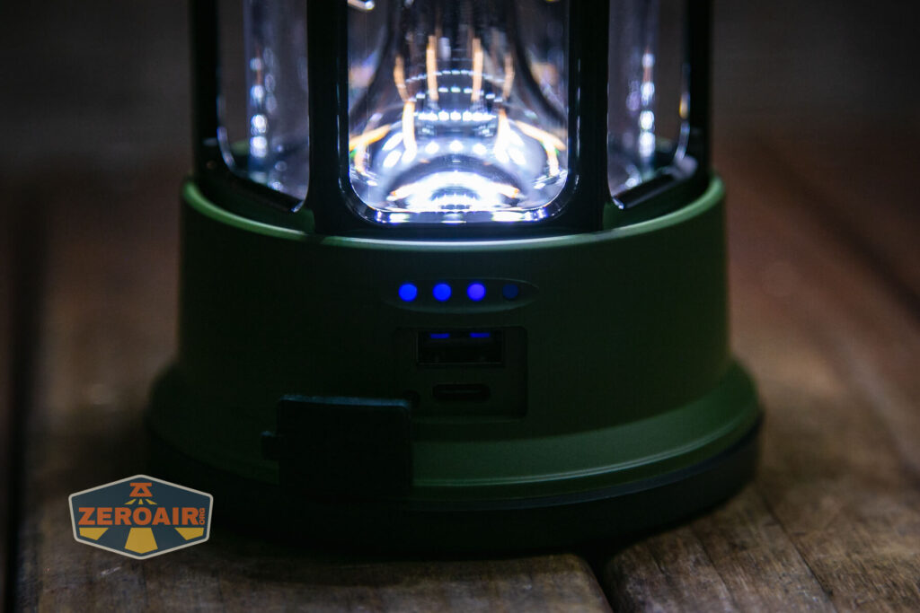 Superfire T35 rechargeable camping lantern cool white on