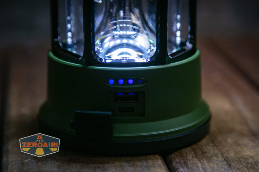 Superfire T35 rechargeable camping lantern cool white on