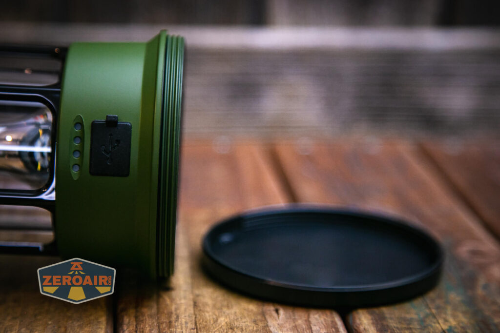 Superfire T35 rechargeable camping lantern base removed