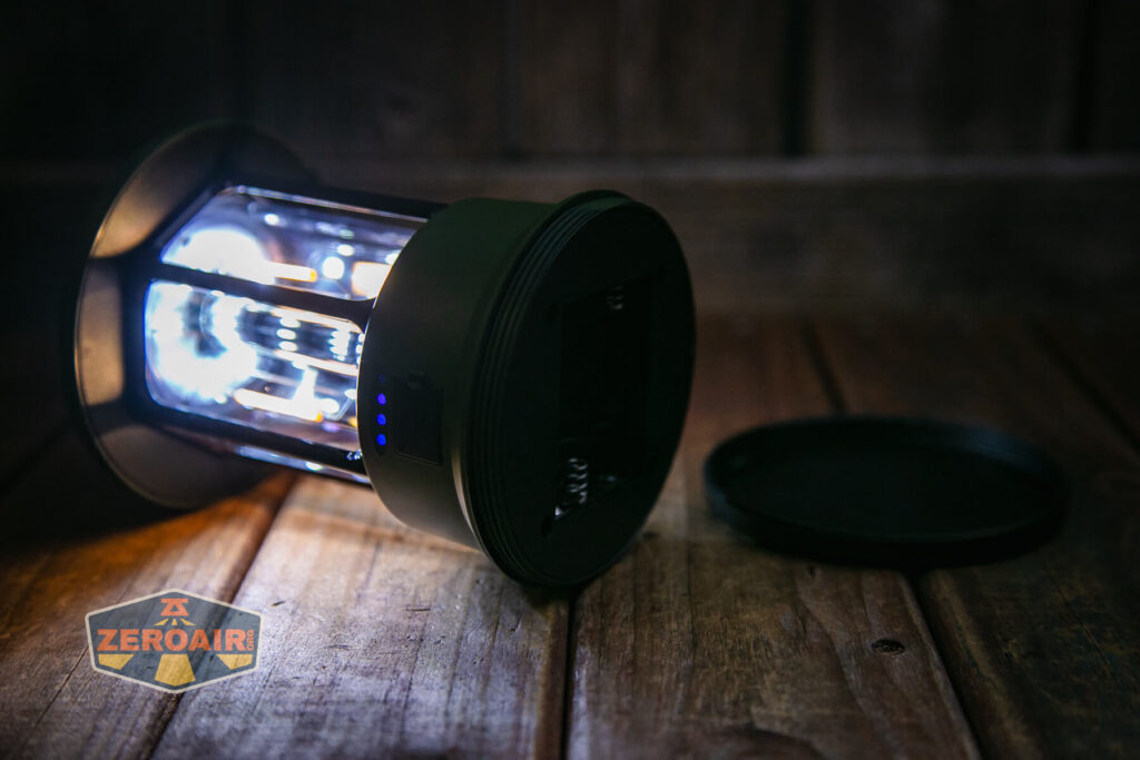 Superfire T35 rechargeable camping lantern base removed and working