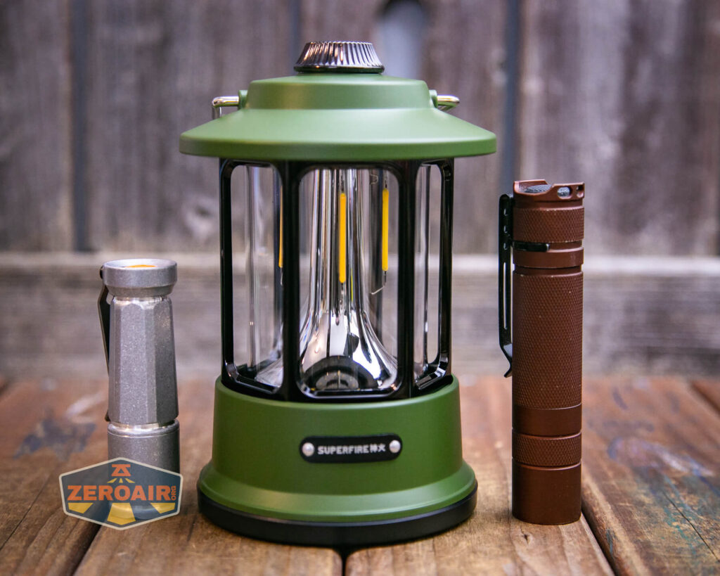 Superfire T35 rechargeable camping lantern with standard lights