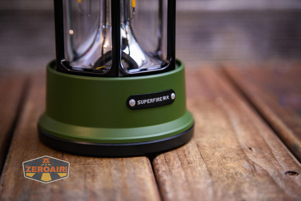 Superfire T35 rechargeable camping lantern label
