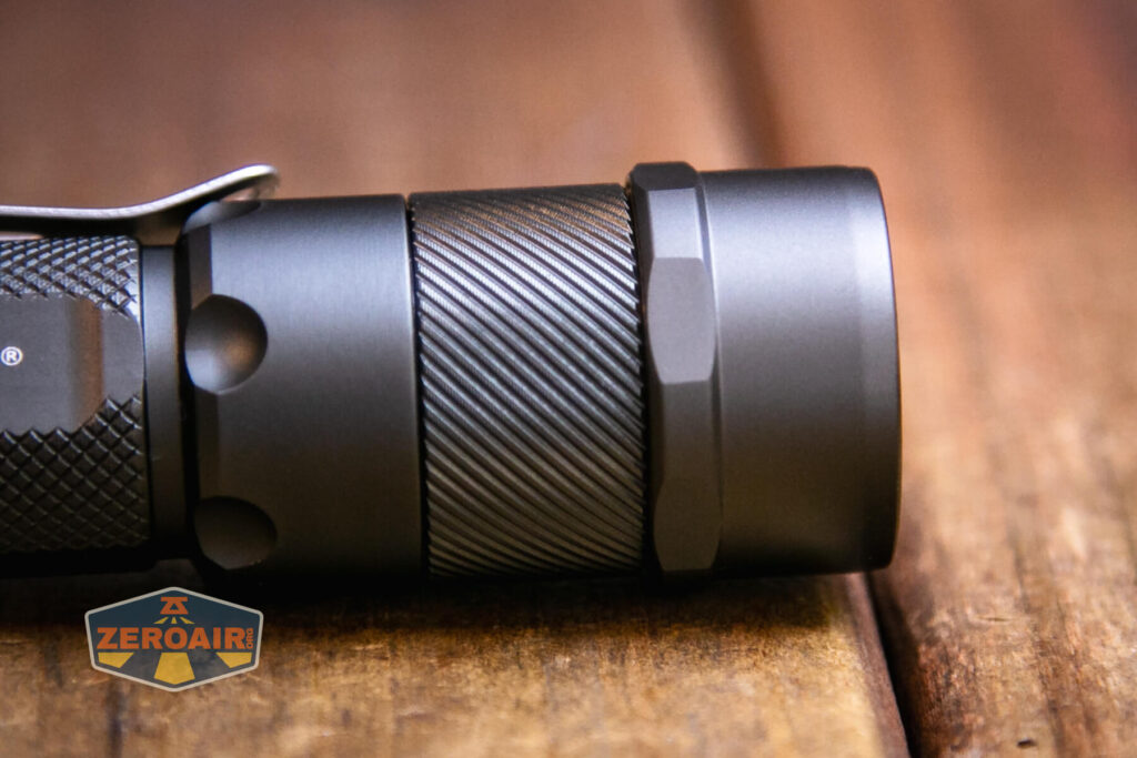 JETBeam Jet 1M Guardian flashlight detail of extension part