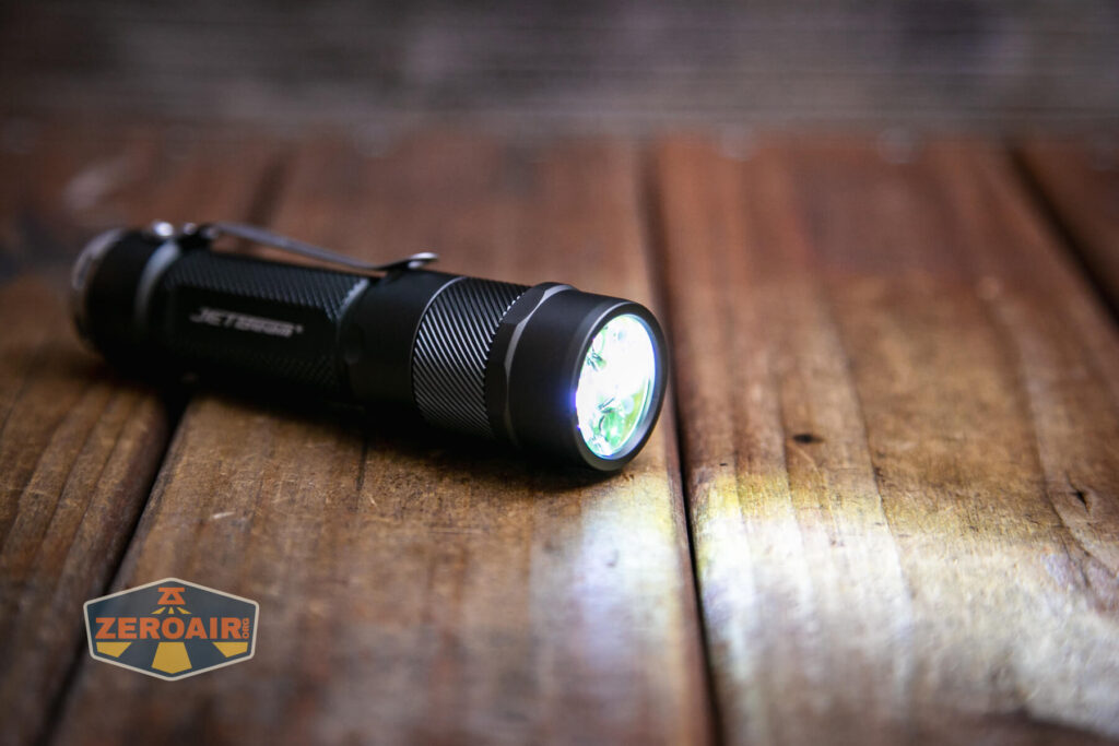 various beam shots of all emitter options