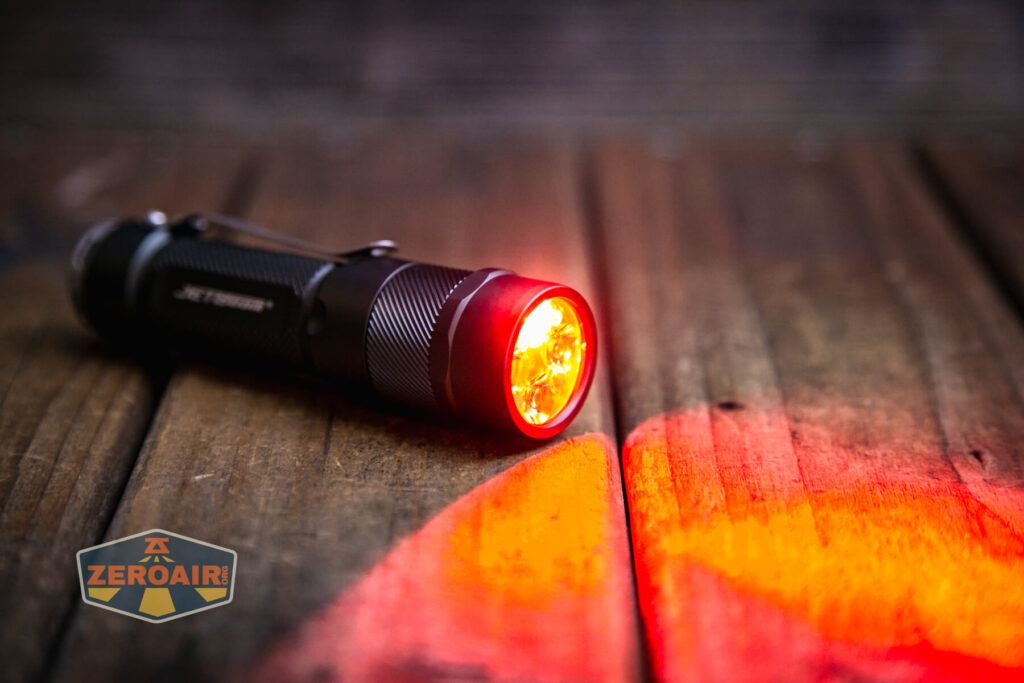 various beam shots of all emitter options