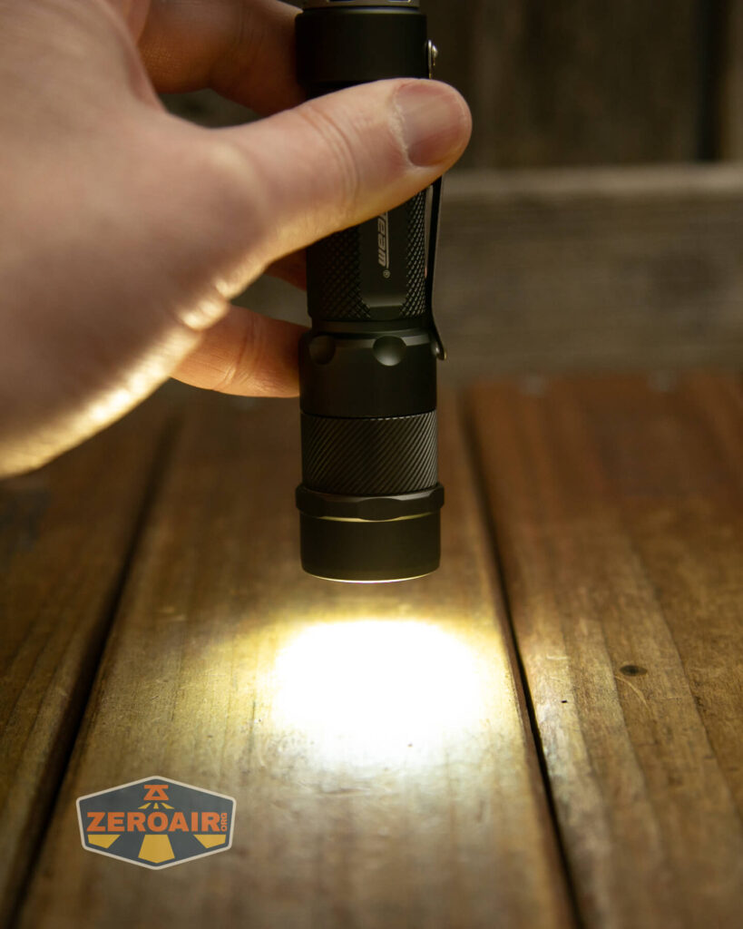 various beam shots of all emitter options