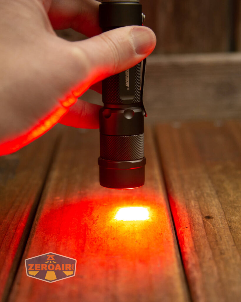 various beam shots of all emitter options