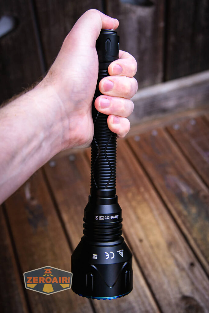 Olight Javelot Pro 2 flashlight in hand