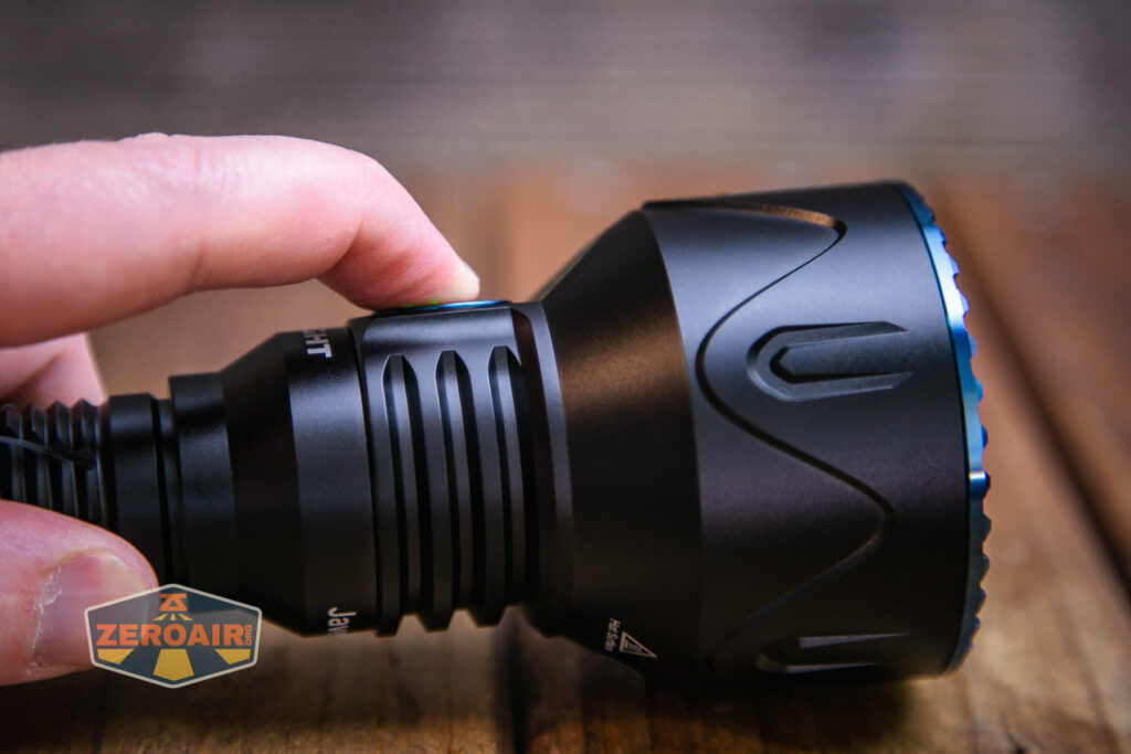 Olight Javelot Pro 2 flashlight side e-switch actuation