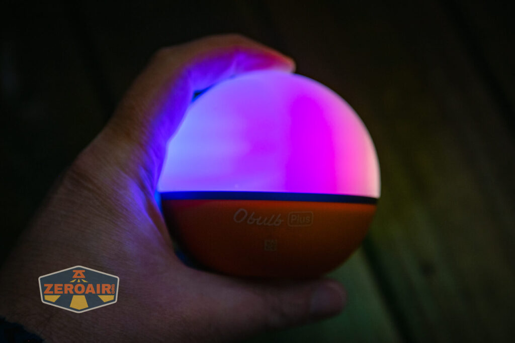 Olight Obulb Plus lantern RGB outputs