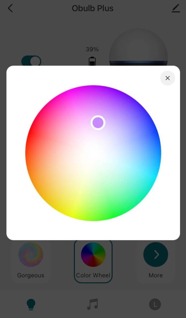 Olight Obulb Plus lantern bluetooth app