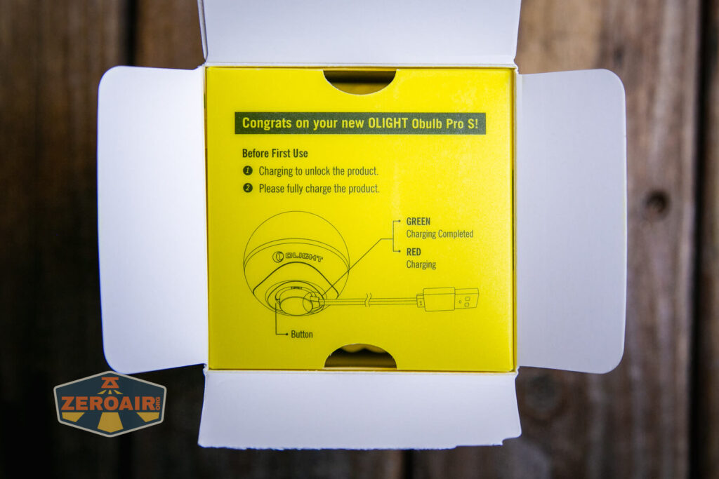 Olight Obulb Pro S lantern package