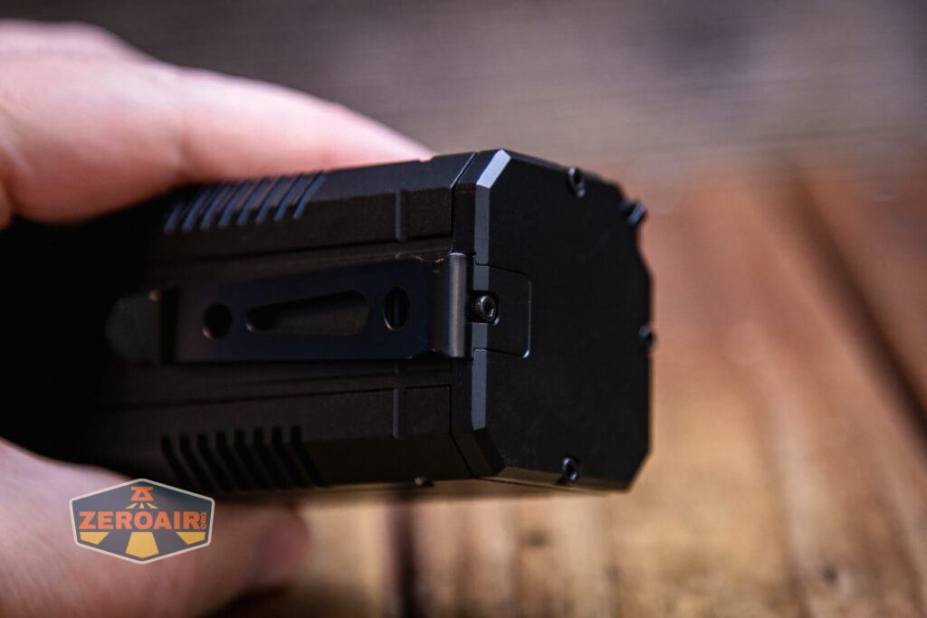 Superfire M12 Rechargeable flashlight pocket clip attachment