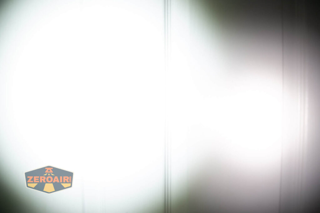 beamshots on door (at 1') compared to nichia 219b 4500K