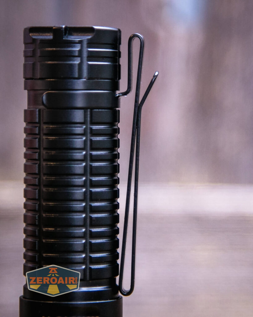 Thrunite T2 rechargeable flashlight pocket clip